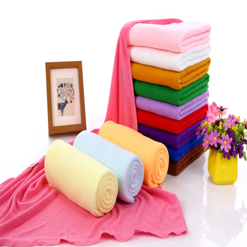 Cheap all purpose microfiber towel ultra thick bathroom custom microfiber towels bath