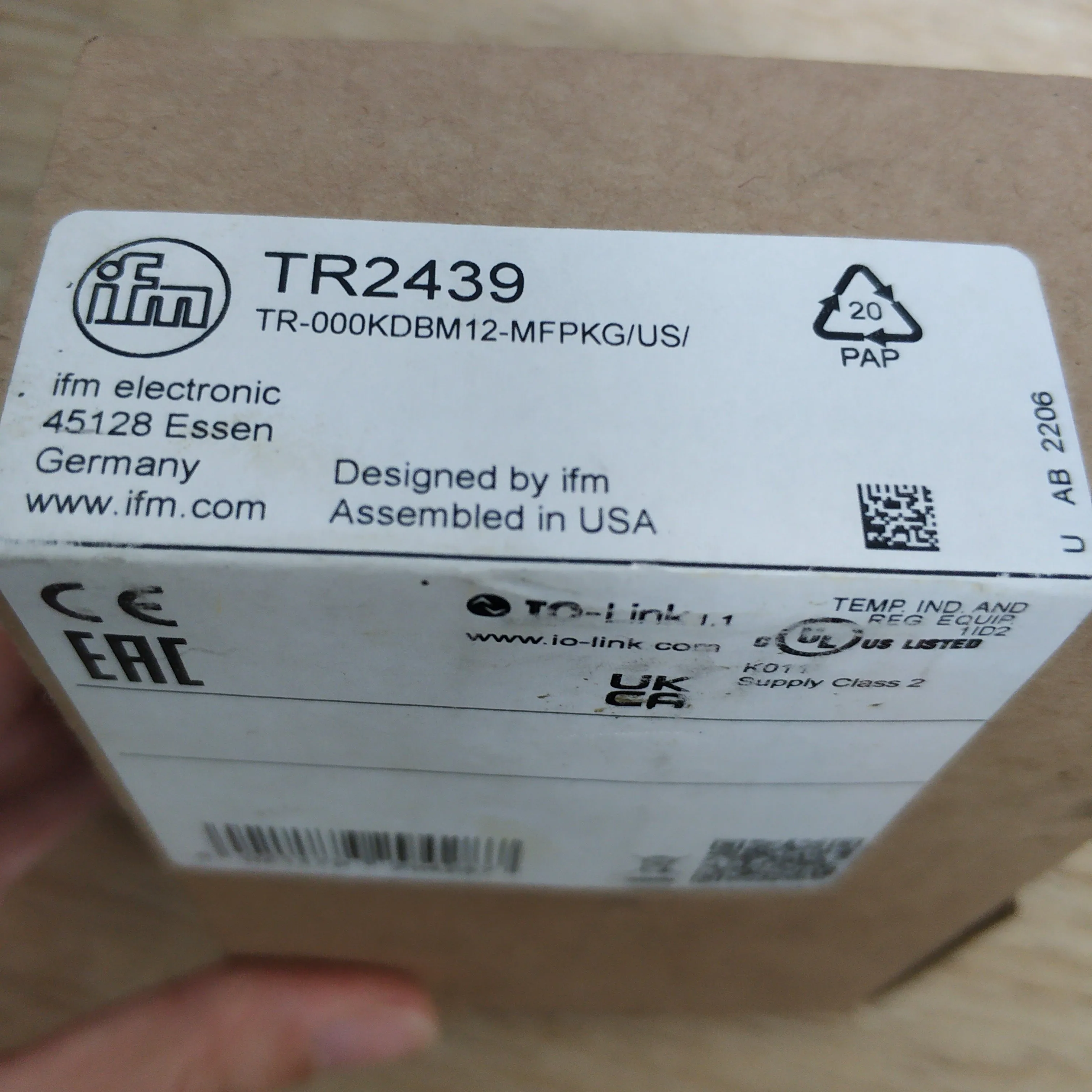 IFM Temperature Sensor TR2439 TR2432 TR7432  TR7439 TR8430