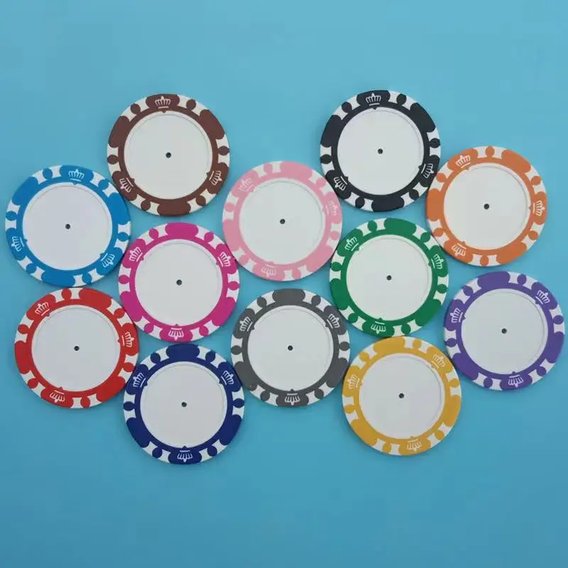 custom ceramic poker chip custom design OEM logo style sets color iron core poker chips