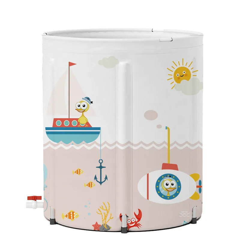 Portable PVC summer inflatable insulating ice bath bucket air green baby swimming pool duck navigator inflatable SPA bath tub