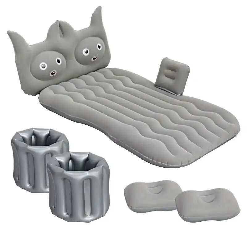 Outdoor Camping Cute Design Inflatable Flocked Air Bed Travelling Car Air Mattress