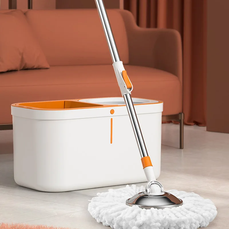 Rotary Mop Bucket Household Cleaning Mop And Bucket Plastic Floor Mop Set With Bucket