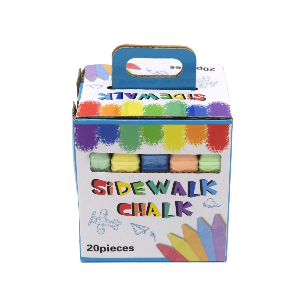 New design best selling Colorful non toxic Rectangle Sidewalk Chalk for kids school tools chalk