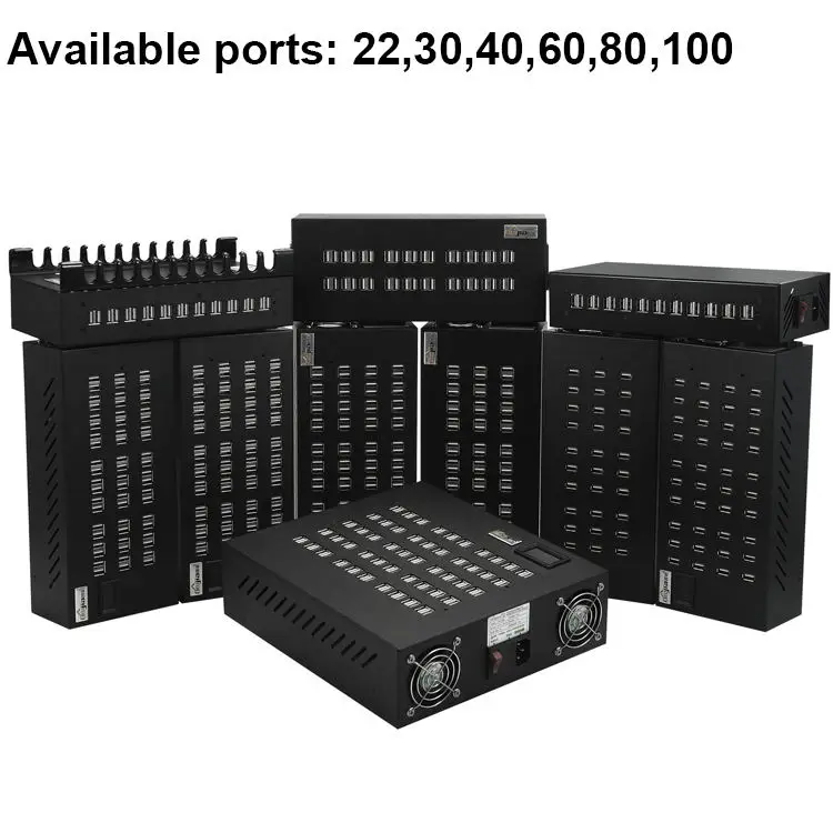 Wholesale 40 Ports 400W Rapid Charge Station for E-sport Customization Full Metal 40-port Fast Charging Hub for iPhone 14