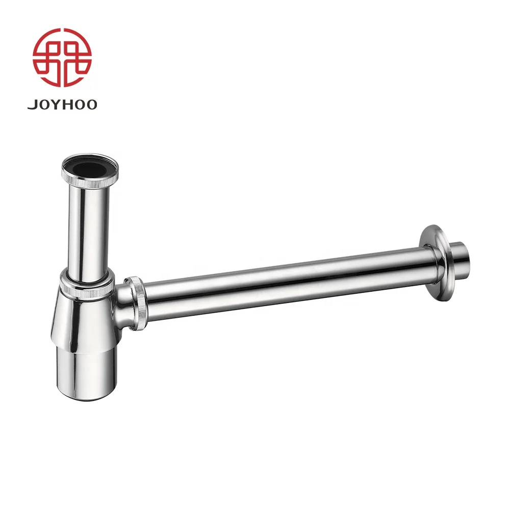 Дешевая хромированная бутылка Joyhoo, 12 см г, 1 1/4, прочная сифонная ловушка из цинкового сплава для отеля