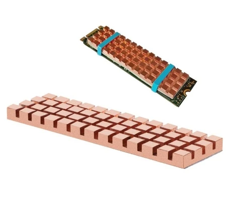 Медный теплоотвод Теплопроводящий клейкий модуль для М. 2 Ngff 2280 PCI-E Nvme SSD