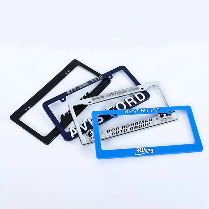 High Quality 3D License Plate Frame custom design car license plate frame Wholesale Car standard size decorative  custom design