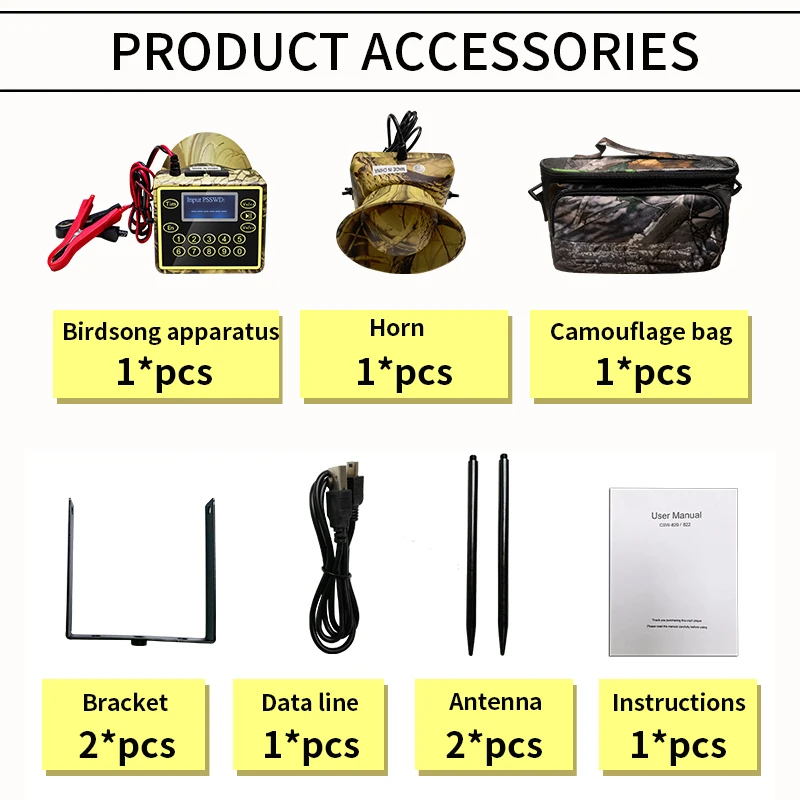 Hot Selling High Quality Sand Proof Duck Decoys Goose Decoys Digital Electronic Bird Caller Animal Hunting Device