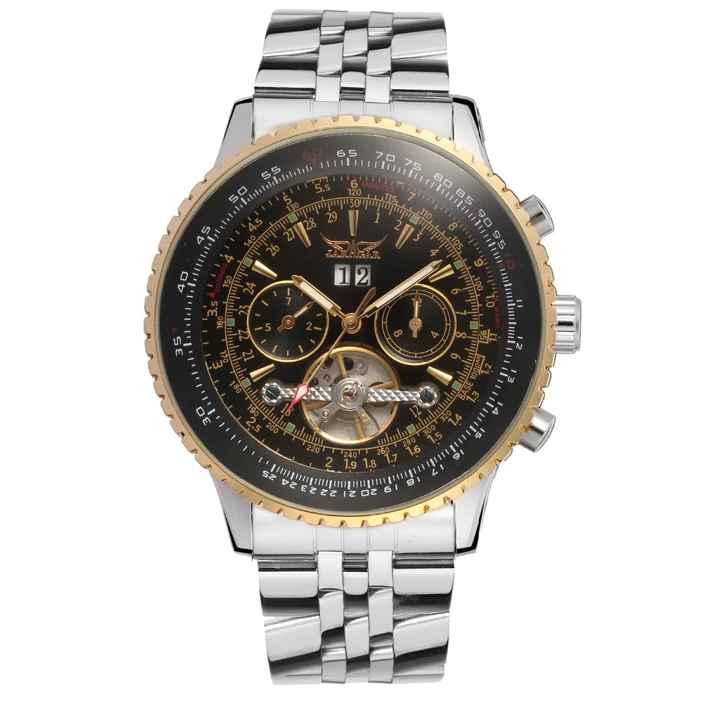 Top Brand Luxury Mens Watches JARAGAR Men Military Sport Wristwatch Automatic Mechanical Tourbillon Watch relogio masculino