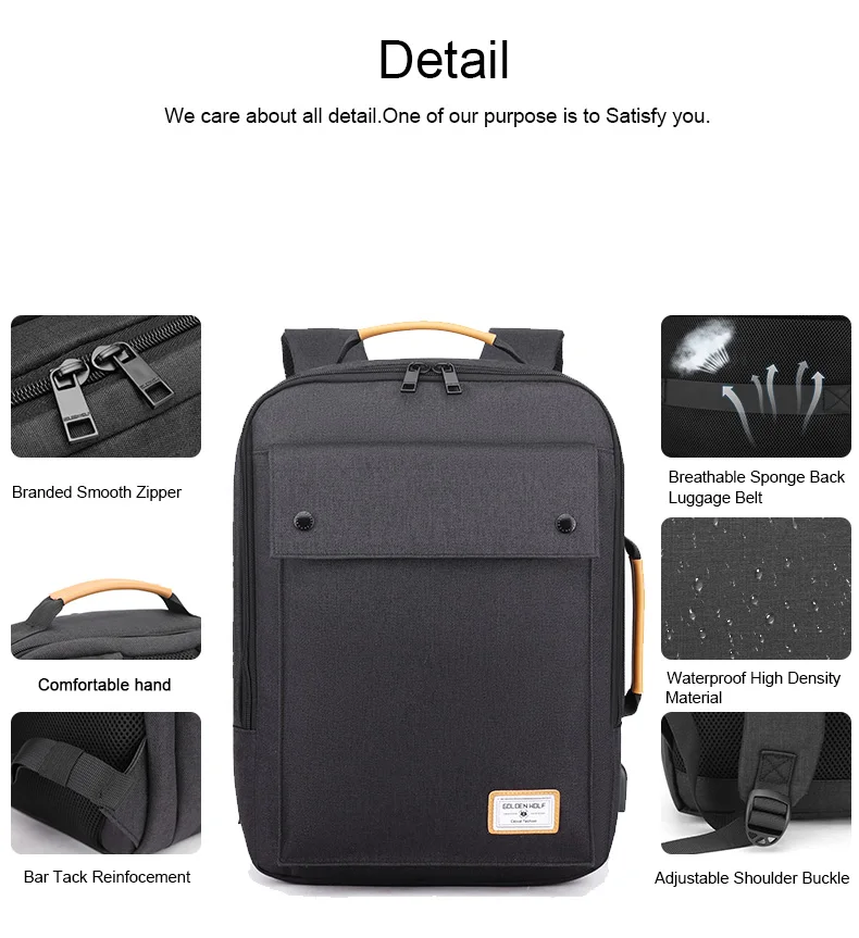
Arctic Hunter 2020 Trending Mochilas Antirrobo Waterproof Custom Fashion Men Usb Charger Business Smart Backpacks Laptop Bags 