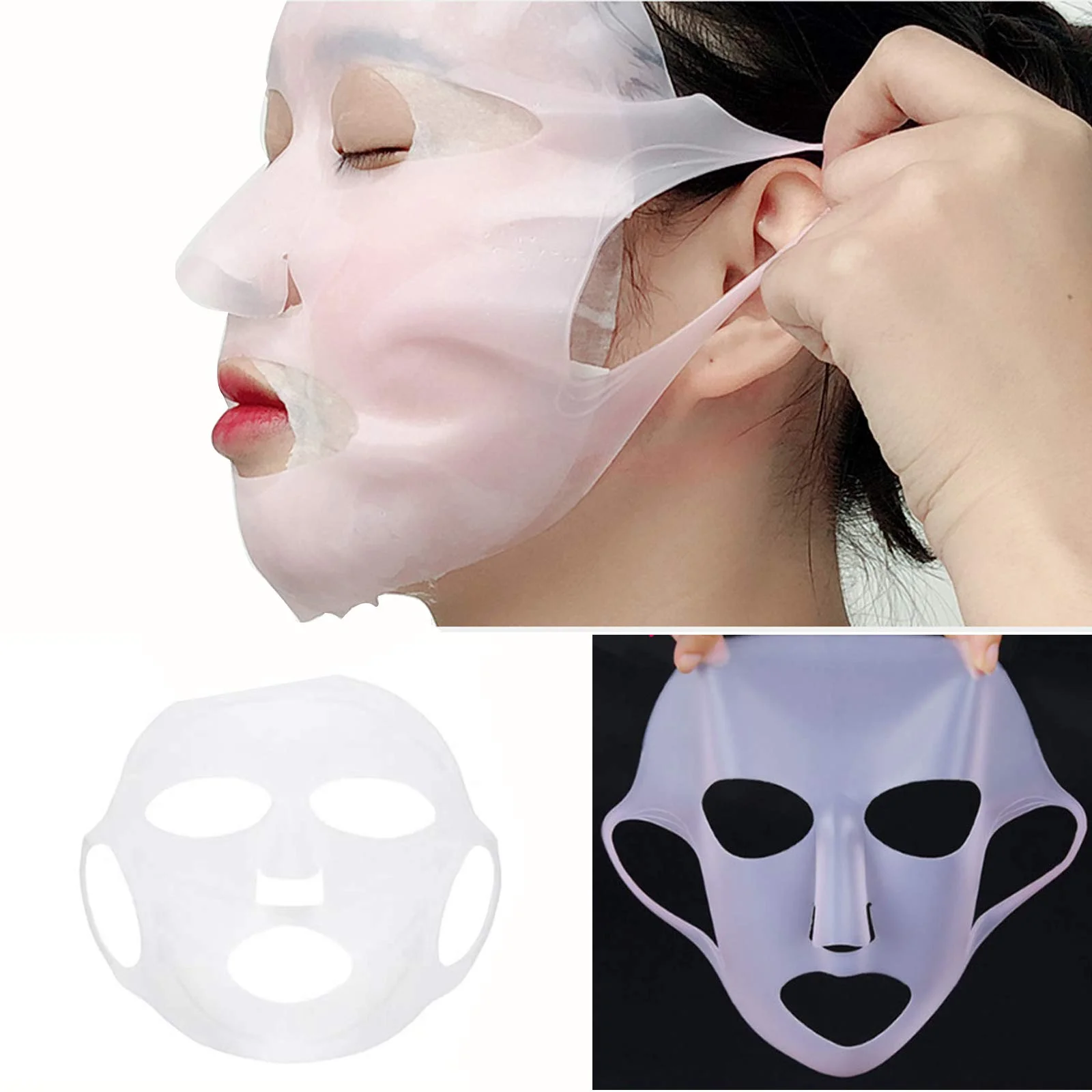 
Speed up facial absorption simply and conveniently silicone reusable cosmetic tools for female facial mask 