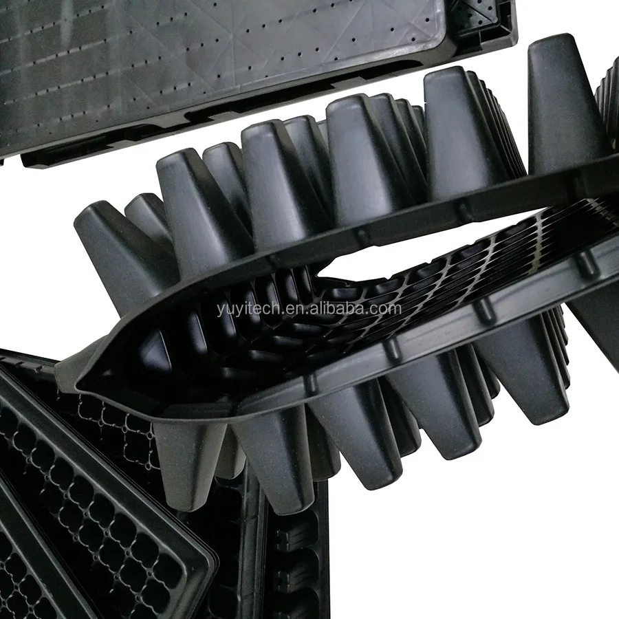 Nursery 15 21 32 50 72 98 128 162 200 288 Cell Black PS Plastic Microgreens Seed Planting Growing Seedling Starting Trays
