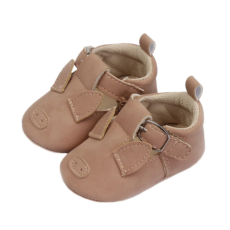Spring and Autumn New Cartoon Animal Nubuck Leather Fancy Unisex Baby Shoes