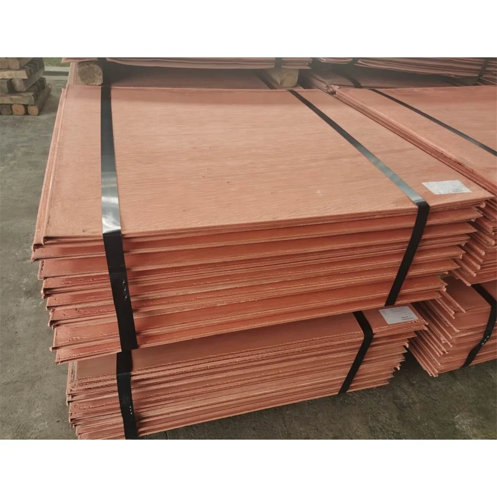 Copper Cathode 99.99% Cu 99.99% Electrolytic Copper Cathodes with Factory Price