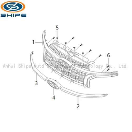 High quality original radiator grilles and accessories for Chery Tiggo 8 pro plus T1A T18 T1D