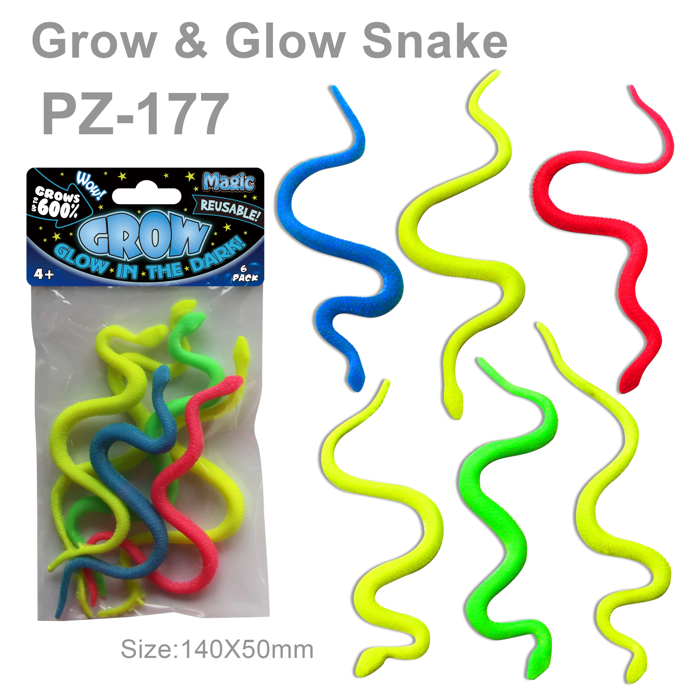 Grow Glow Snake Spider Sea Animals Dinosaur Lizard Color Changing Insects Water Expandable Toys