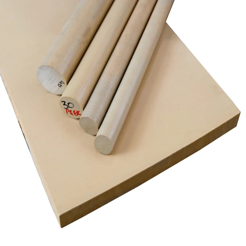 Unfilled virgin grade Engineering Plastic Custom  Size 5mm 10mm 20mm 30mm 100mm Peek Sheet Plate