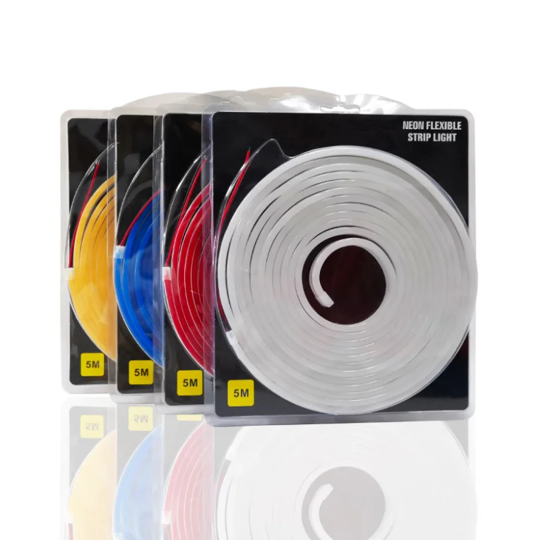 smd2835 12v 24v slim silicone IP67 waterproof flexible led strip 6mm 8mm led flex neon