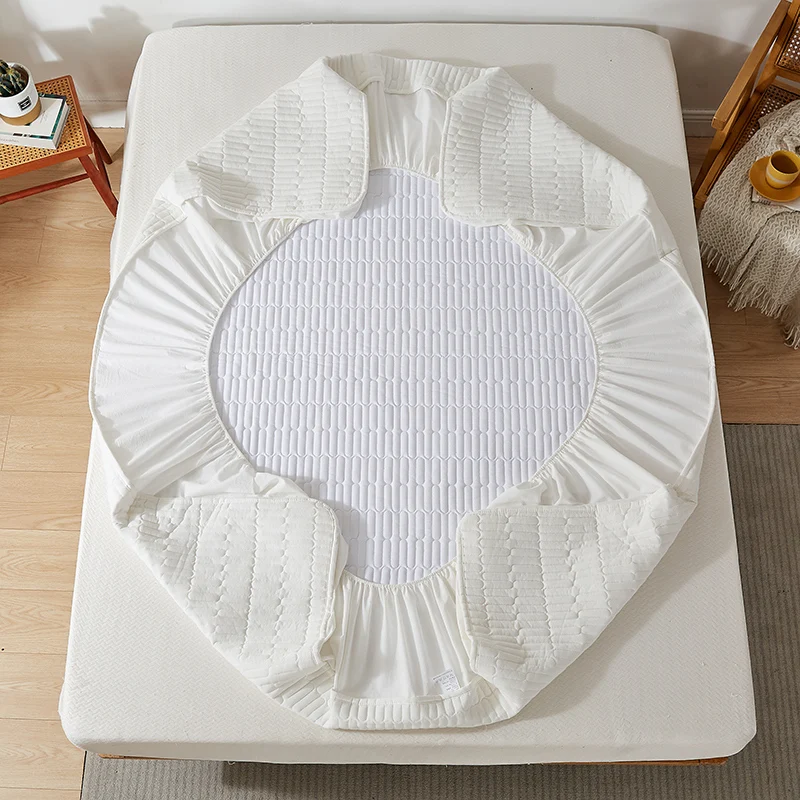 skin-friendly waterproof anti-bacteria mite mattress pad breathable four season eco-friendly quilted mattress protector