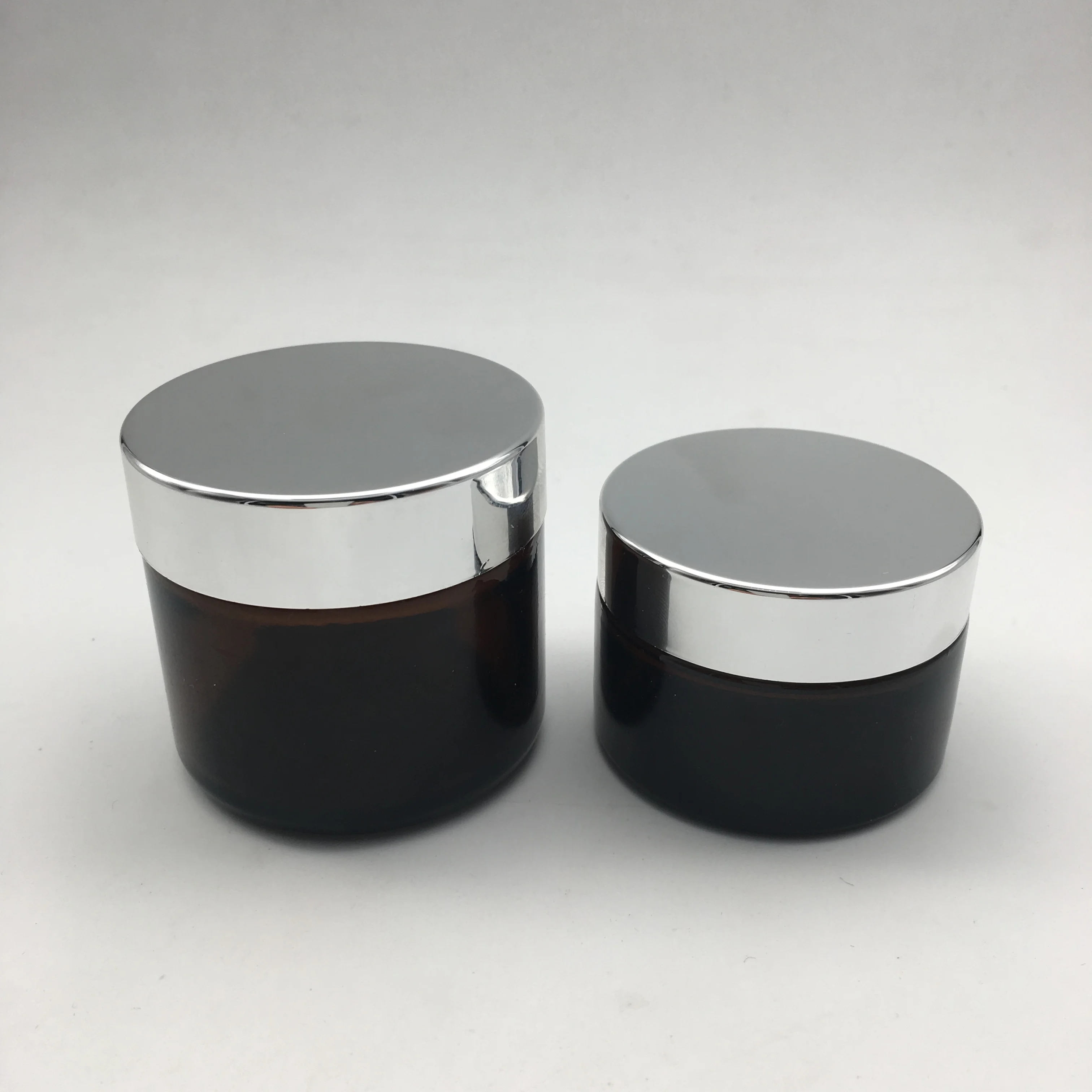 Factory direct  high quality clear 5ml 10ml 15ml 20ml 30ml 50ml  cosmetic use clear glass Jar  for bodycare cream