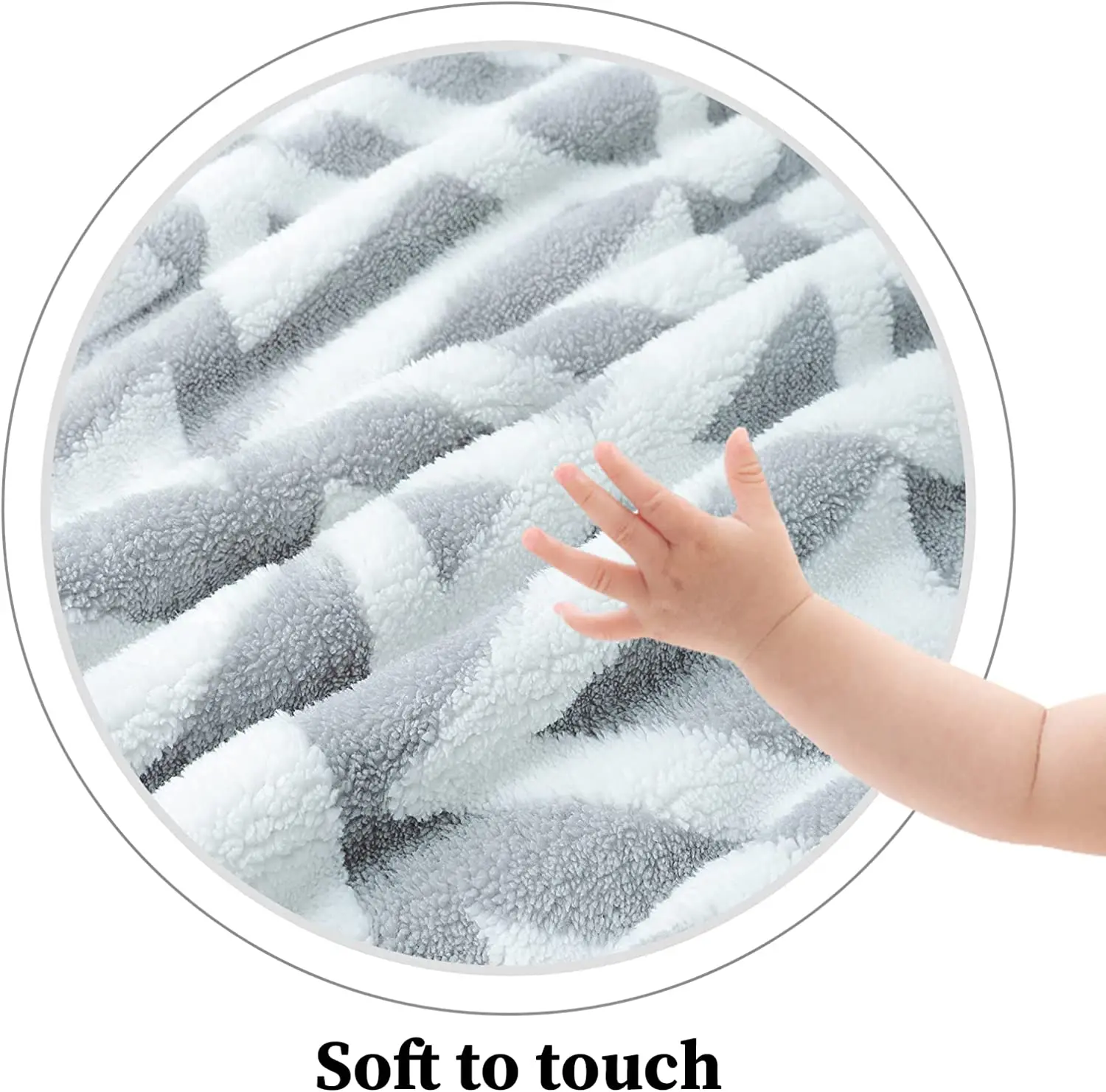 Wholesale warm cozy Bed 100% polyester jacquard sherpa throw reversible Double Sided Blanket