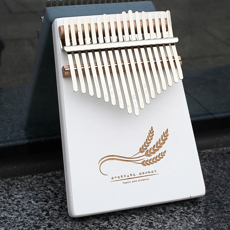 Factory supply kalimba 17 key thumb piano Likembe tuning kit hammer musical instrumebt best for indoor entertainment