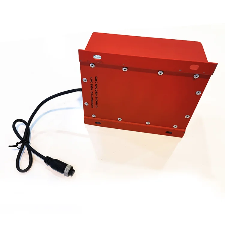 Citops Bright Red Color Protected Document Data Storage Boxes Car Black Box Safe Box Fireproof Waterproof For Vehicle Mobile DVR