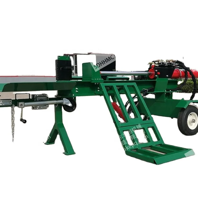 
CE Gasoline Engine 50ton Firewood Processor Hydraulic Wood Log Splitter with log lifter 