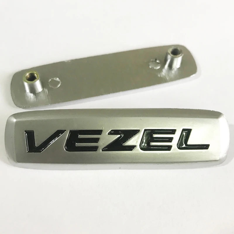 Custom zinc die cast emblem with chrome finish metal badges