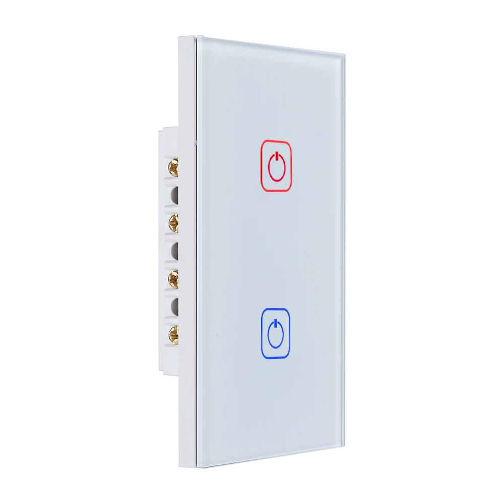 Умный Настенные переключатели 2 gang без нейтральный провод умный дом Wi-Fi выключатель света zigbee умный переключатель 1 gang 2 gang 3 работать с alexa