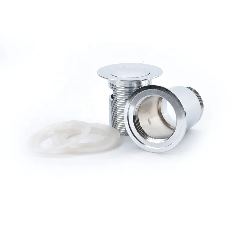 Kitchen Chrome Pop up Waste Sink Drain Strainer for Bathroom