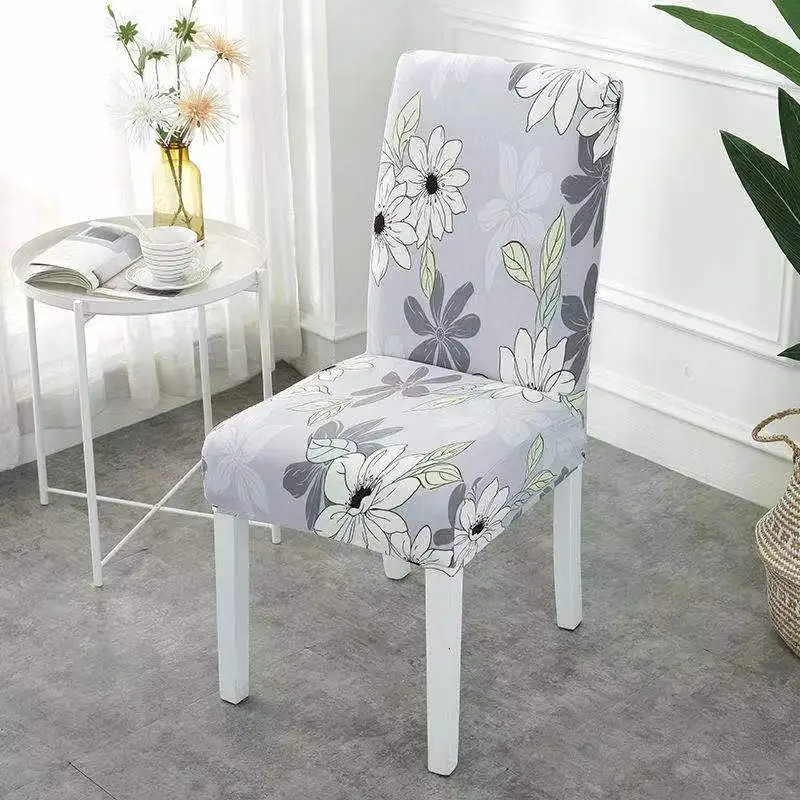 Removable Washable Printed Dining Low Back Chair Seat Cover Chair Protector Dining Home Decor Seat