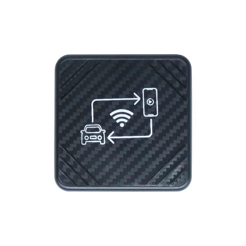 Portable Wireless Carplay Box Bluetooth 5.0 supports Carplay and Android Auto Plug and Play Carplay adapters
