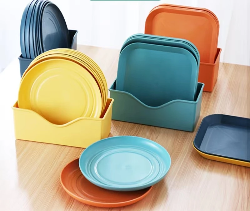 Bone spit dish household luxury plastic with base cute snack plate bone dish fruit snacks put garbage dishes.