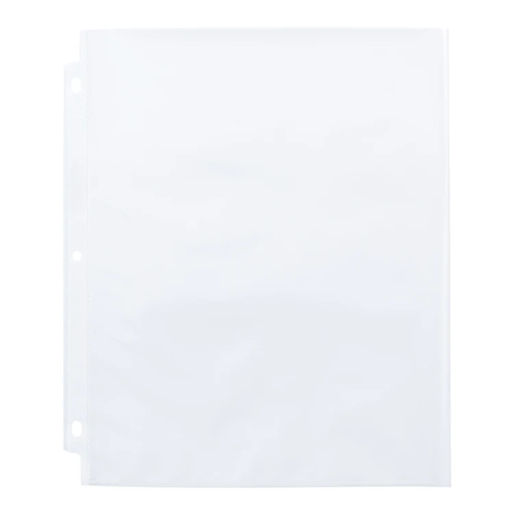 PP Plastic Matt Texture Transparent Clear3 Ring Binder System Factory SALE  Binder Pockets