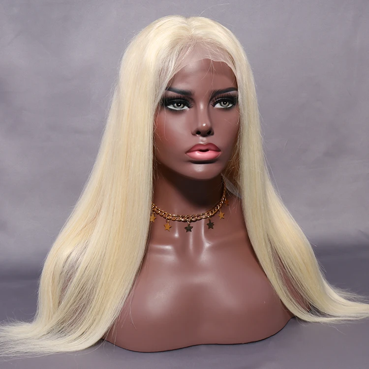 150% 180% Density Honey Blonde Lace Front Wig, 100% Virgin Brazilian 613 Lace Front Wig Human Hair, Ash Long 613 Lace Front Wig