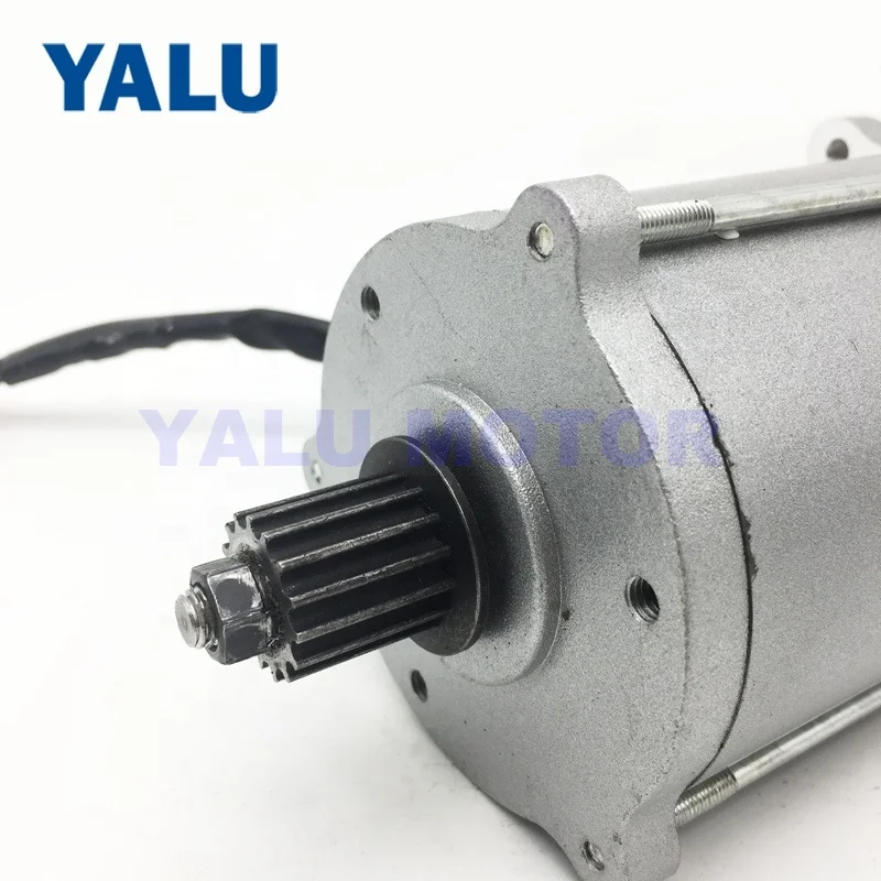 YALUMOTOR MY8922 800W 48V Belt Pulley E Bike Brush Motor Rear Earth Gasoline Pump DC Motor for Electric Scooter