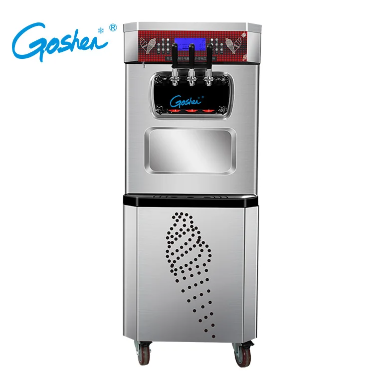  Goshen 3 вкусов самоочистки агрегат для производства мягкого мороженого машины
