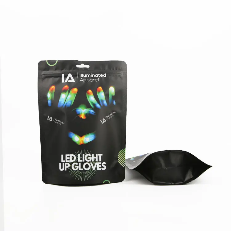 Custom printed ziplock clothing clothes packaging transparent t shirt swimwear underwear frosted plastic bag with zipper