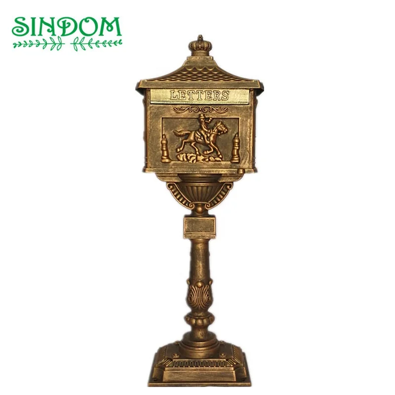 Hot Selling Garden Aluminum Standing Post Mail Box for Houses