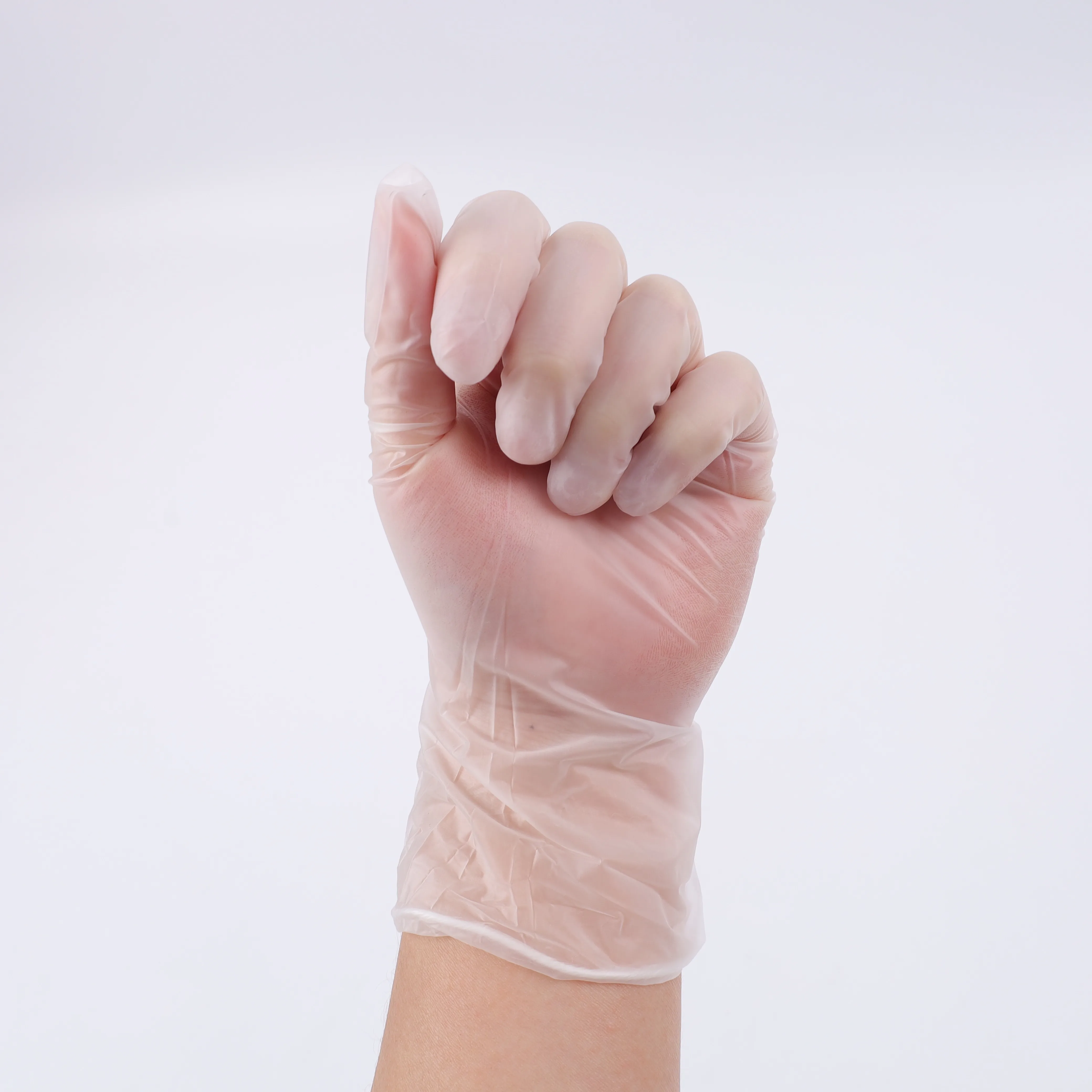 widely used Disposable Plastic Gloves Pe Plastic Gloves Transparent Poly Food Polyethylene TPE Stretch Hybrid Poly Gloves