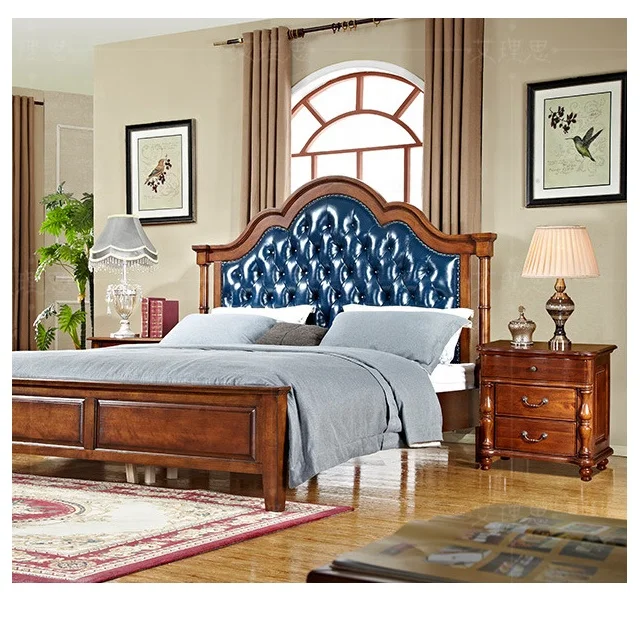 smart bedroom furniture/ luxury walnut bedside table brown