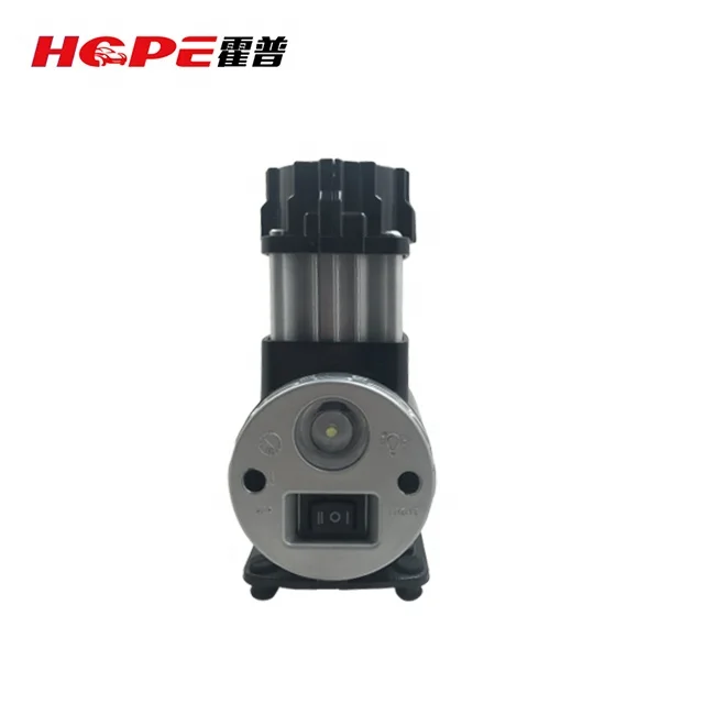 
12V Portable 2 cylinder Air Compressor Car Tyre Inflator With Light in big power 