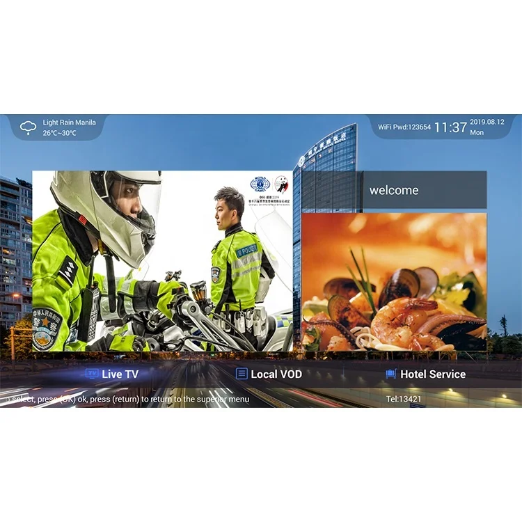 Умный занавес свет контроль температуры iptv квартира iptv отеля