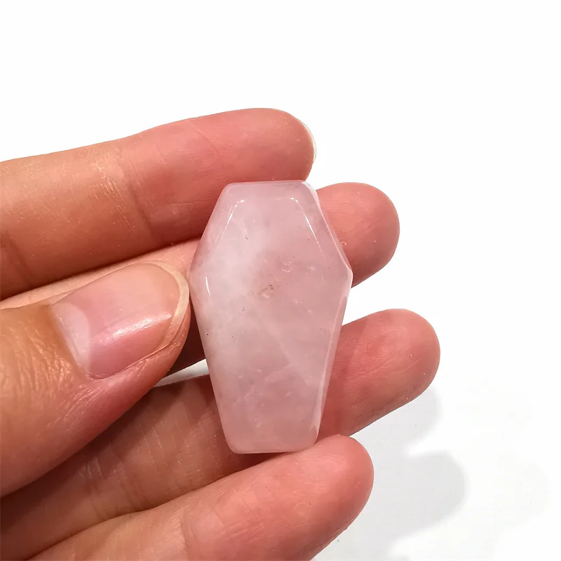 Xiangfu Factory Wholesale Natural Gemstones Mini Polished Crystal Coffin Statue Quartz Trinket Wicca Handicraft DIY Jewelry
