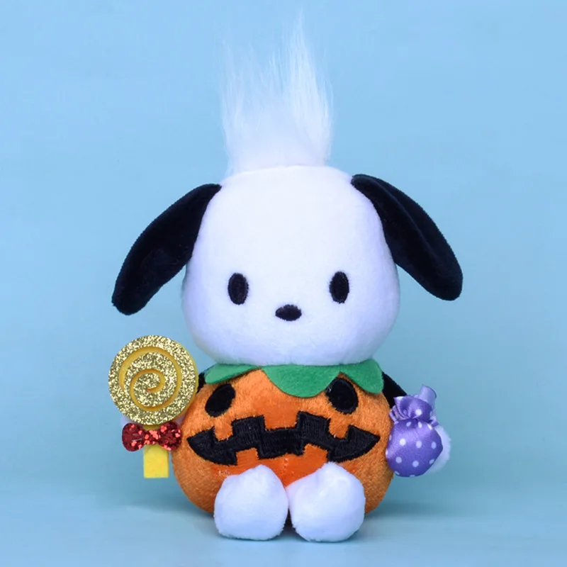 H Kitty Halloween Key Chain Cartoon backpack Pendant Pumpkin candy Plush Doll Children Toys Gift