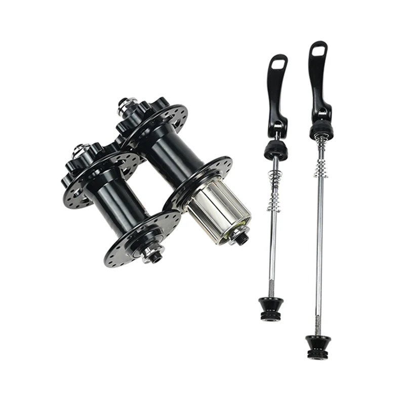 Bike Parts Front and Rear Wheel Bike Hub Set With Quick Release 24 28 32 36 Spoke Holes Sealed Bearing MTB Disc Bicycle Hubs