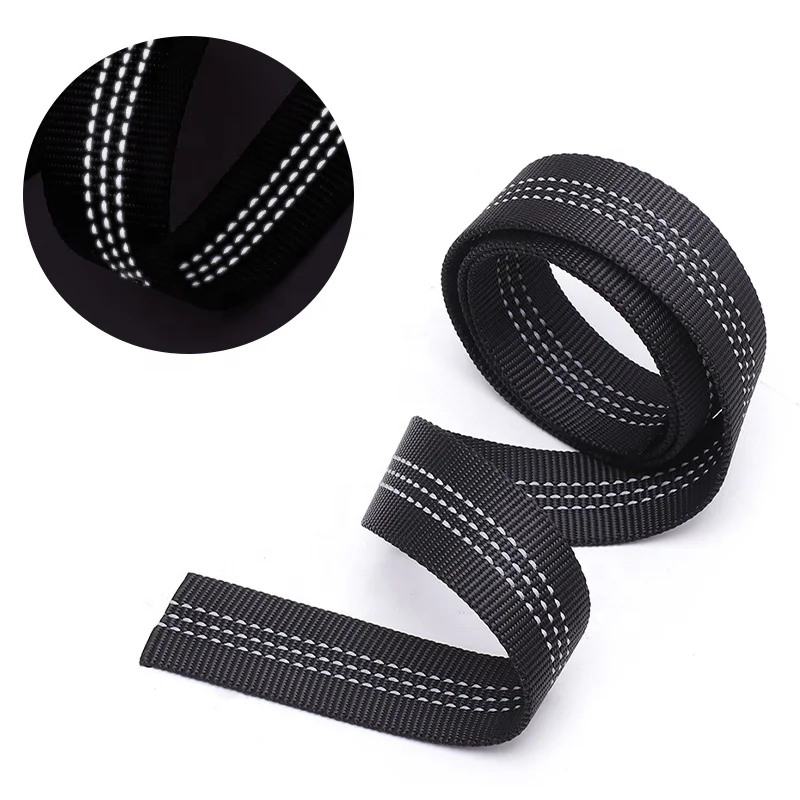 Factory Customized Design Jacquard Nylon Reflective Webbing Straps For Pet Dog Collar Leash