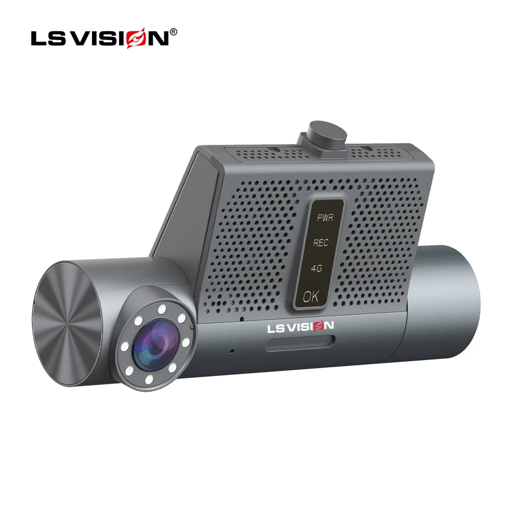 LS VISION 1080P WiFi GPS Vehicle CCTV System 2CH Dual len HD Dashcam for Family car Taxi Safety Driving Monitoring System