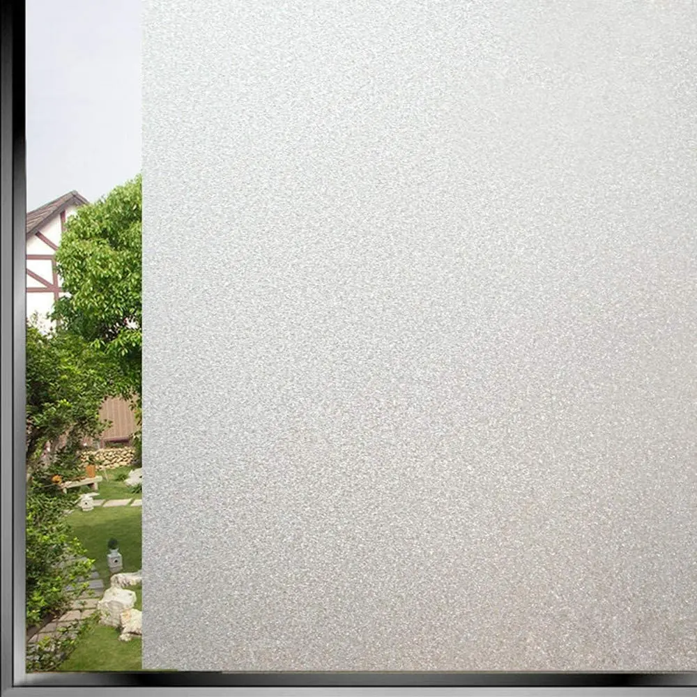 Amazon Hot Sell No Glue Clear Frosted Privacy Window Static Cling Decorative Film for Home Glass Covering